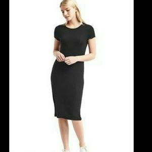 Gap XS ribbed midi t-shirt dress